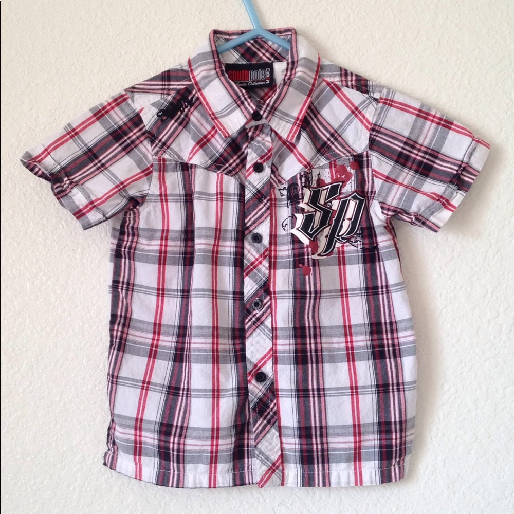 FINAL MARKDOWN Little Boy's South Pole SS Button Down shirt 3t
